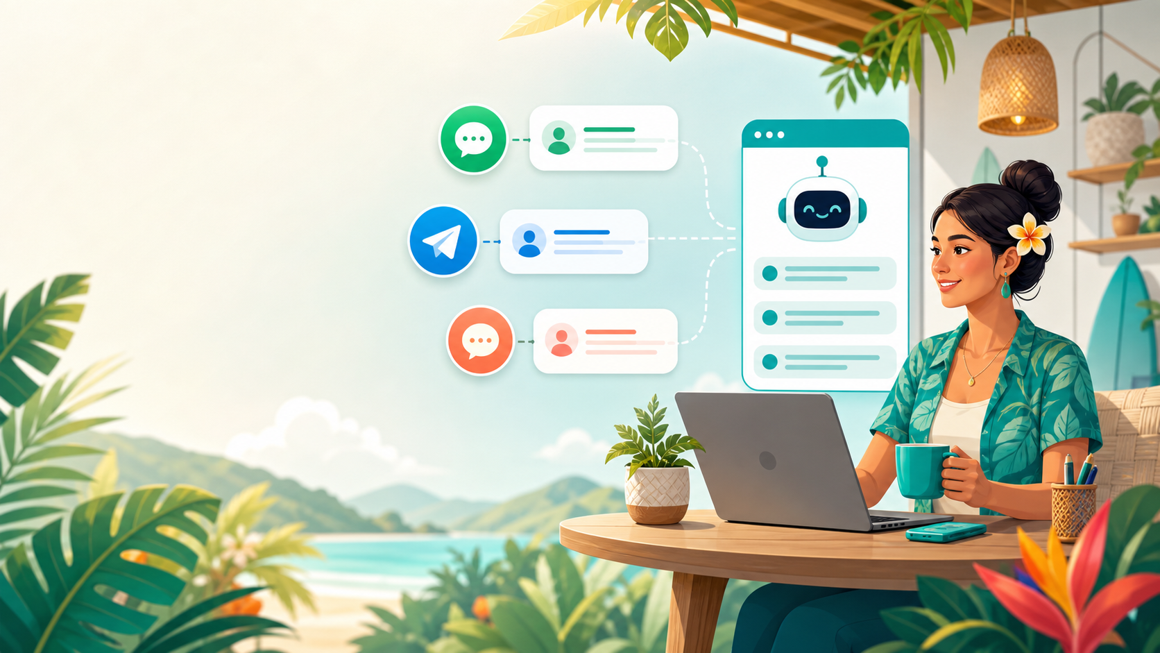 Friendly chatbot automation for small businesses